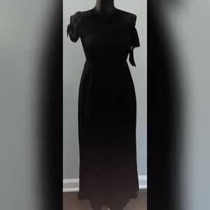 Los Angeles Black Size:S Off The Shoulder Dress Long With Gathered Waist